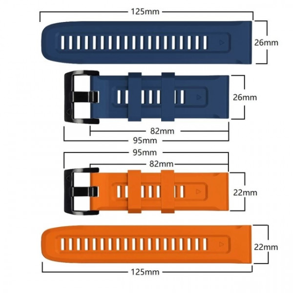  Ремінець Tech-Protect IconBand для Garmin Fenix 5 | 6 | 6 Pro | 7 Red (9589046921476)